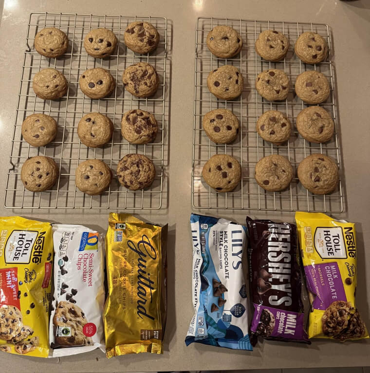 Chocolate Chips Develop Cocoa Butter Bloom So Look For A White Powdery Film