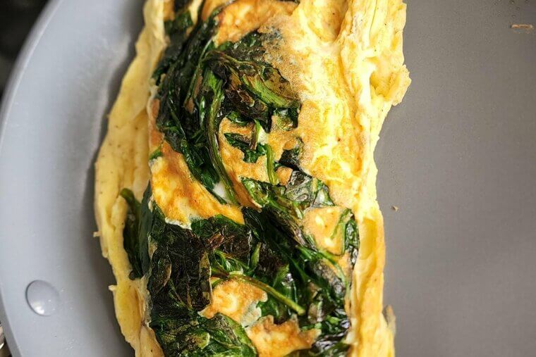 Spinach and Feta Omelet