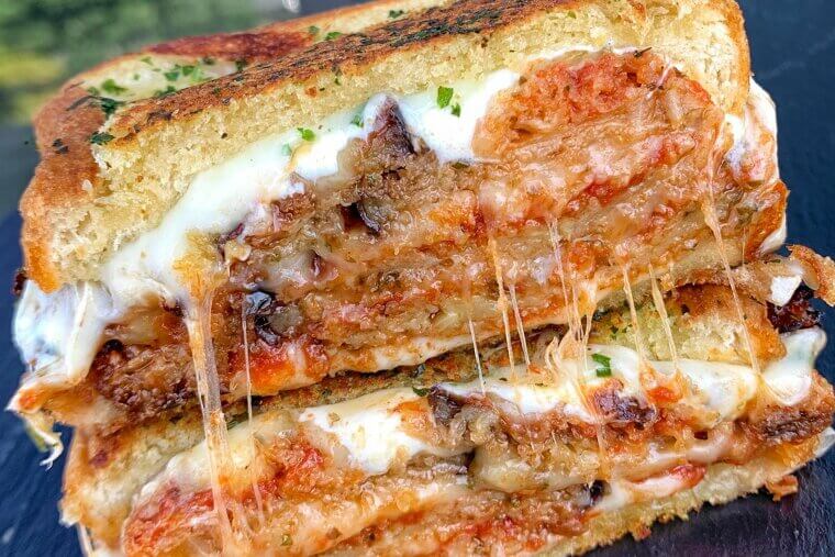 Eggplant Cheese Sandwich