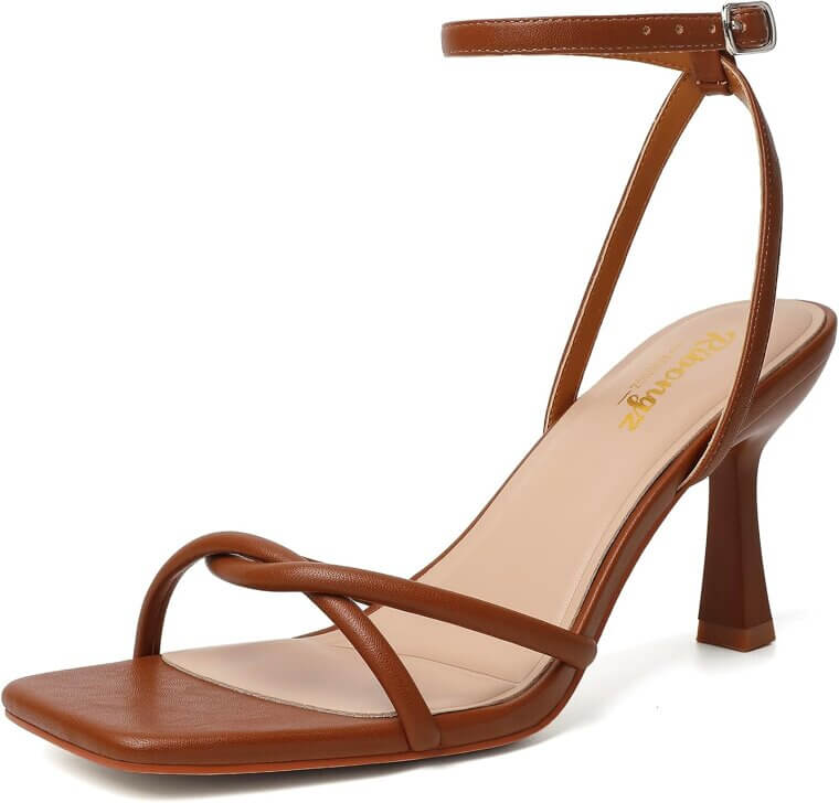 RIBONGZ Strappy Kitten Heels - Perfect for Any Occasion - Enjoy 5% Off!