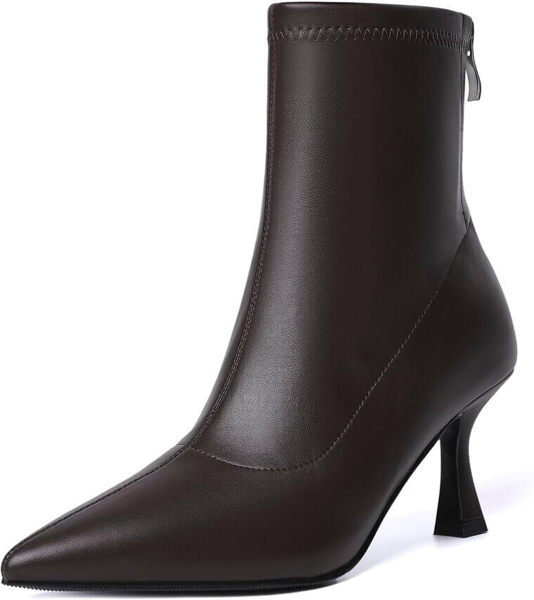 RIBONGZ Ankle Boots - Sleek Style with Kitten Heels - 10% Off!