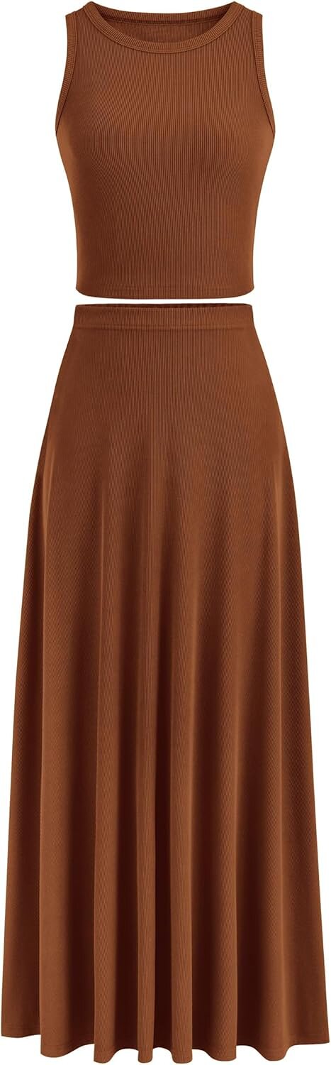 PRETTYGARDEN Maxi Skirt Set - Trendy Summer Style 