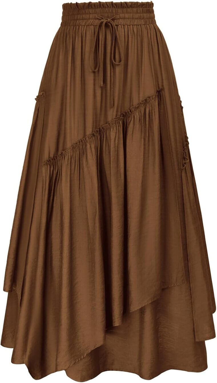 Scarlet Darkness Maxi Skirt - Embrace Renaissance Style with Pockets - Enjoy 28% Off!