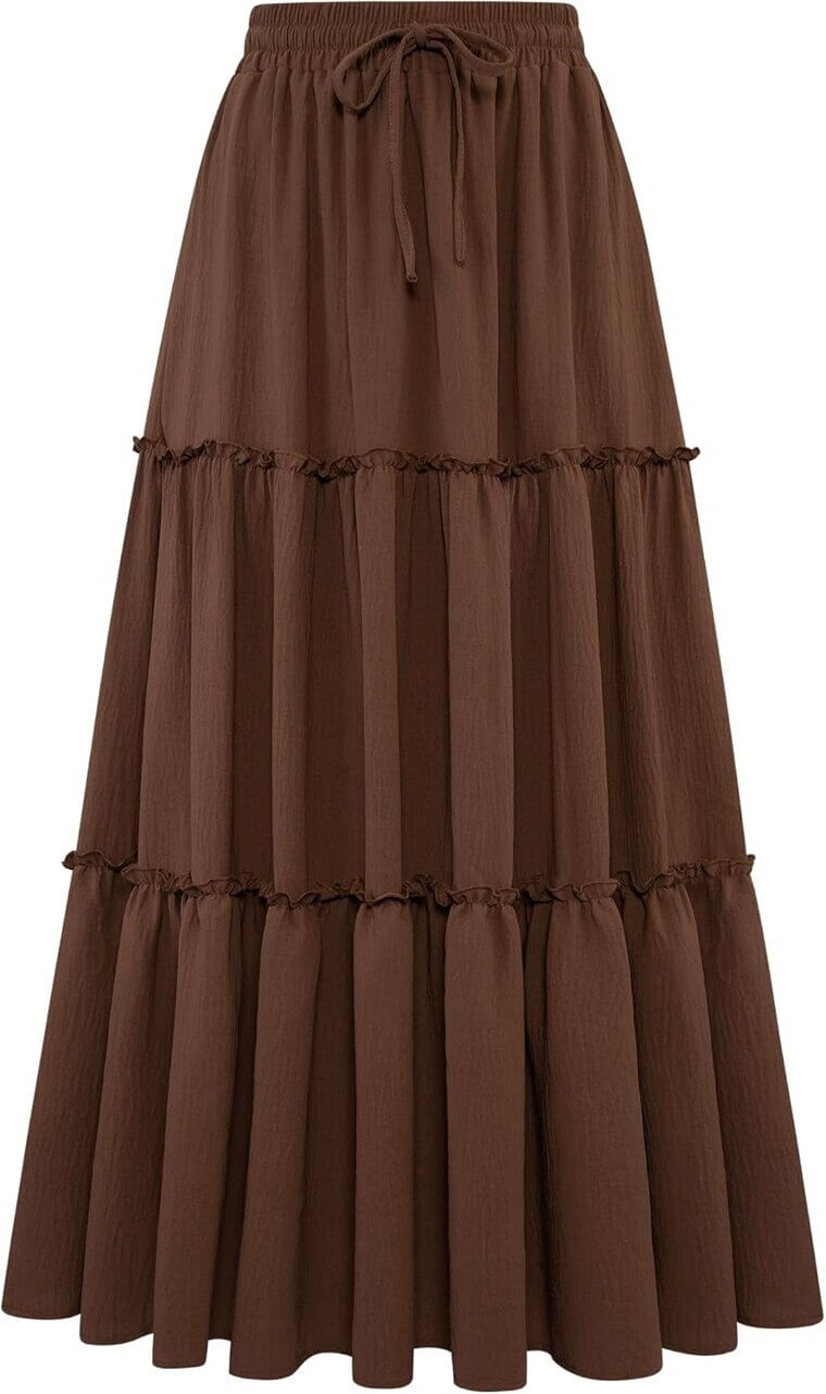 Arolina Maxi Skirt - Stylish High Waist Pleated with Pockets - Don’t Miss the 25% Discount!