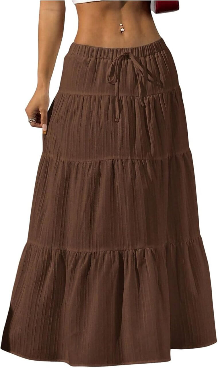 Milumia Striped Maxi Skirt - Flow with Style - Don’t Miss the 38% Discount!