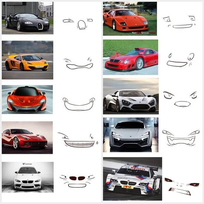 Car Designs Are Inspired by Facial Expressions