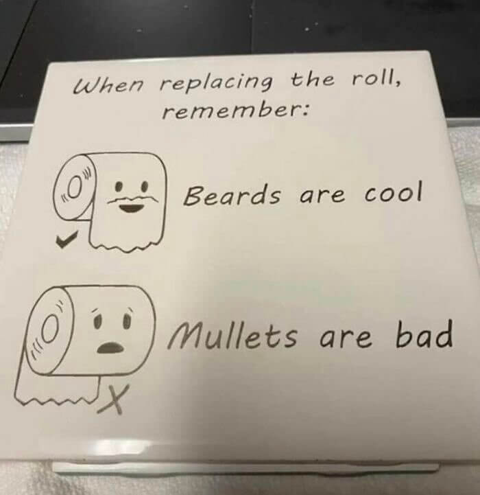 Now You'll Always Know How to Replace the Toilet Paper Roll