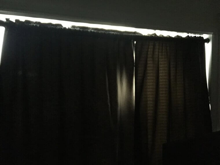 Close Curtains at Night
