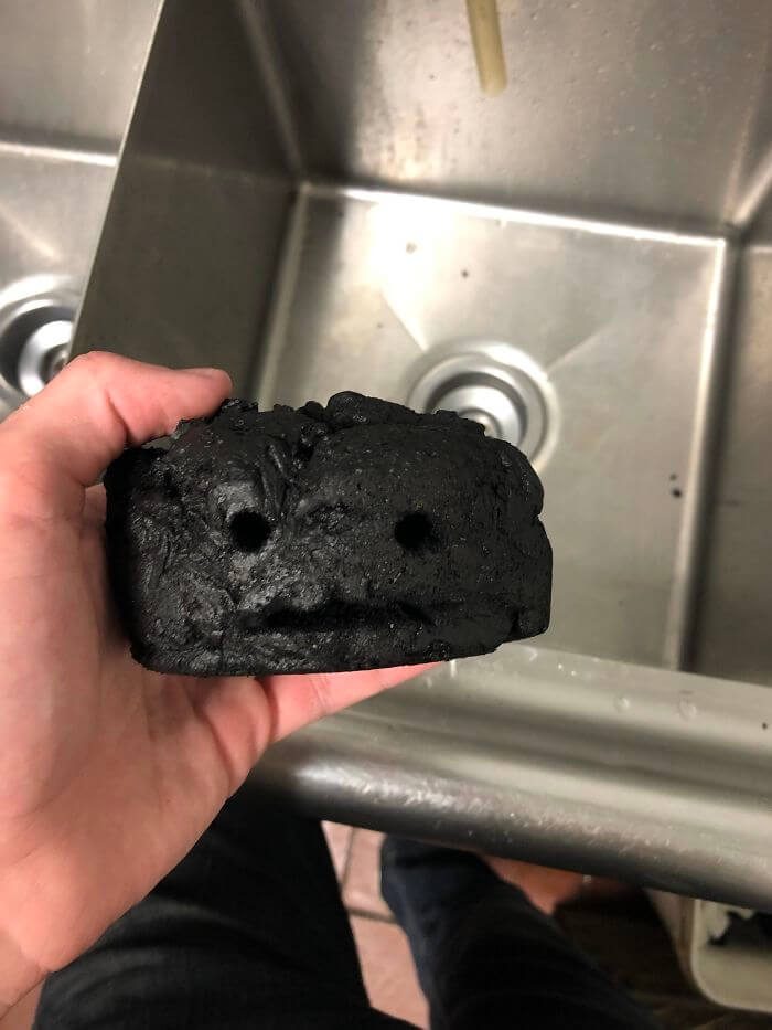 Someone Left Bread Pudding In The Oven For 5 Days And It Turned Into A Rock