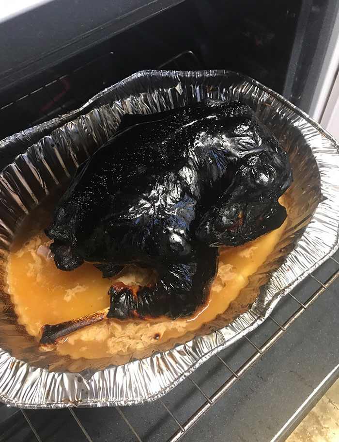 The Turkey Is Just A Bit Crispy This Year