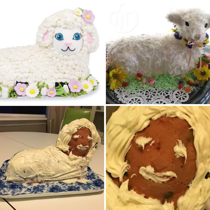 The Lamb Cake They Wanted Vs. The Lamb Cake They Got