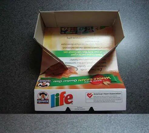 Сделай подарочную коробку из коробки из-под хлопьев