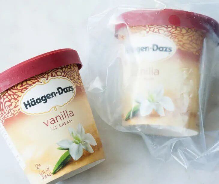 Храни мороженое в пакете, чтобы получить мягкие шарики