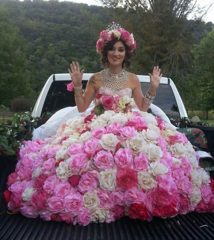 The Walking Bouquet Bride