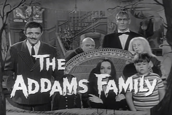 Characters Snapped in Tune to The Original Addams Family Theme Song
