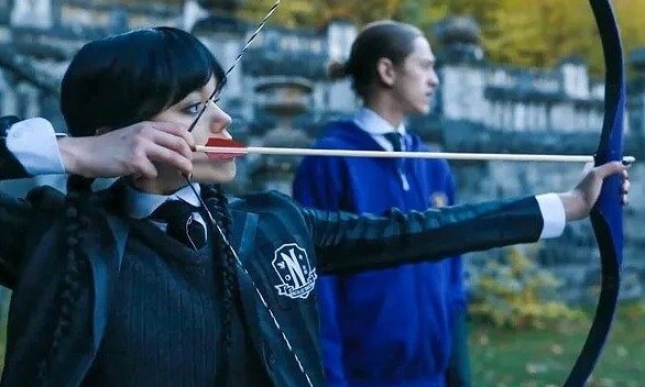 Old-School Fans Know Why Wednesday's Archery Skills Are No Surprise