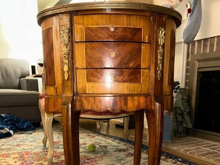 Ornate Antique Side Table Treasures