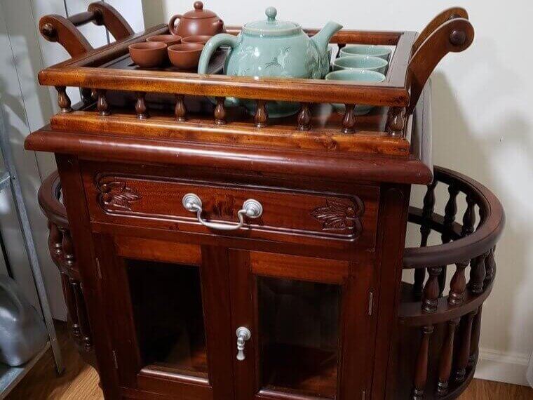 Rolling Tea Cart Transformation