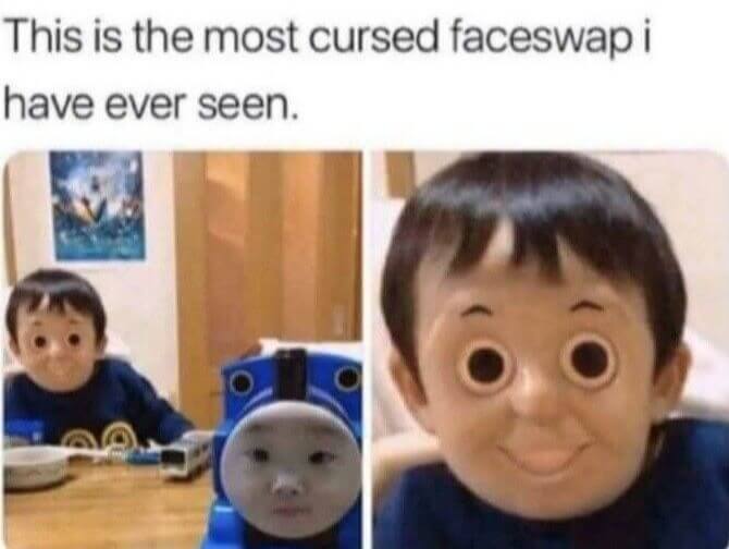 The Most Cursed Face Swap
