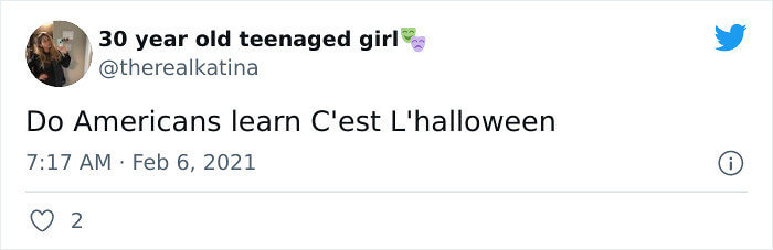 Do Americans Learn C'est L'halloween?