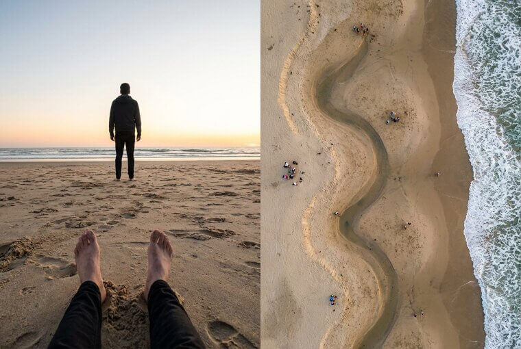 Serpentine Sandscapes from Above