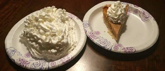 Pie With Whipped Cream or Whipped Cream With Pie?