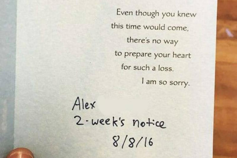 Heartfelt Goodbye: When a Card Says It All