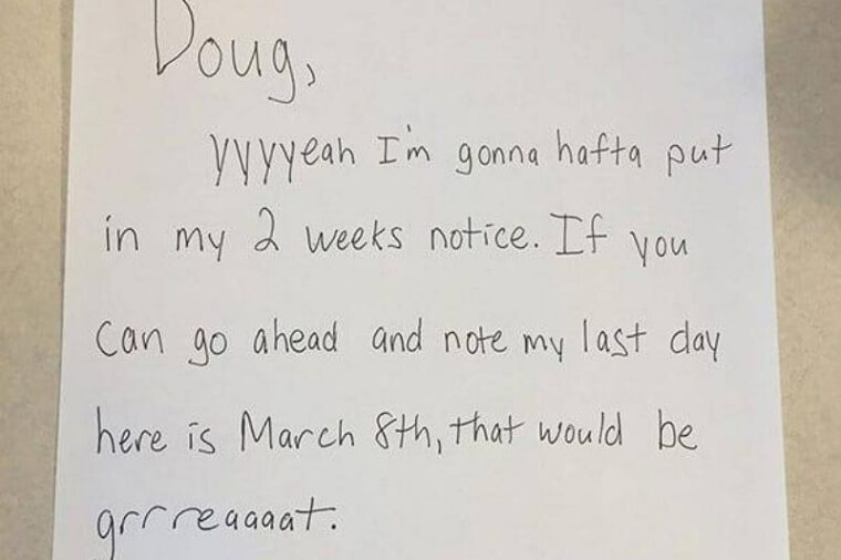 Two Weeks Notice, But Make It Casual