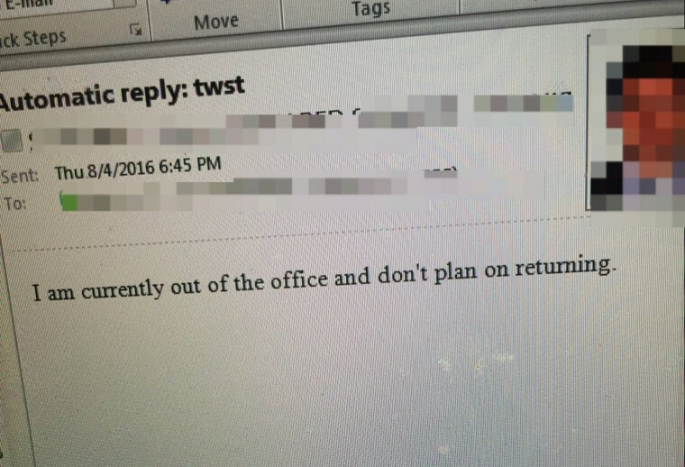 Automatic Replies of Indifference: A Permanent Out-of-Office Message