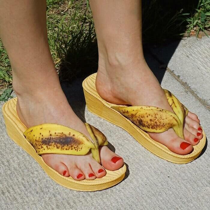 Não escorregue na banana, apenas use uma