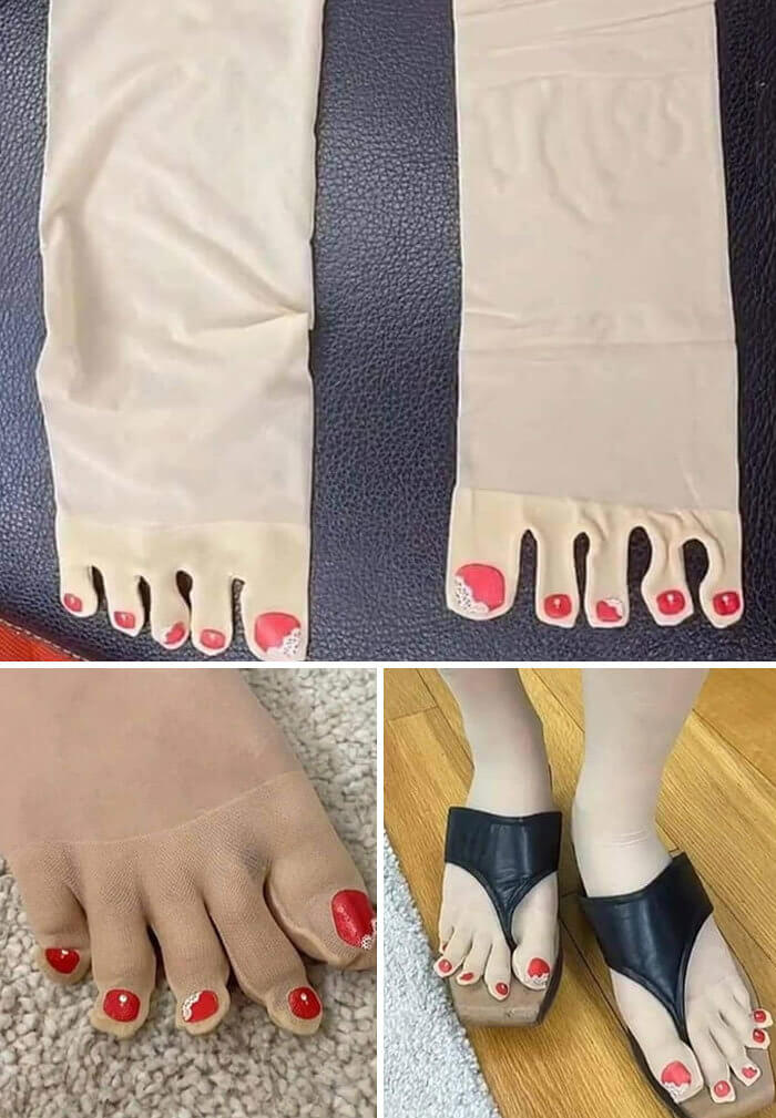 Quando você não tem tempo para fazer pedicure