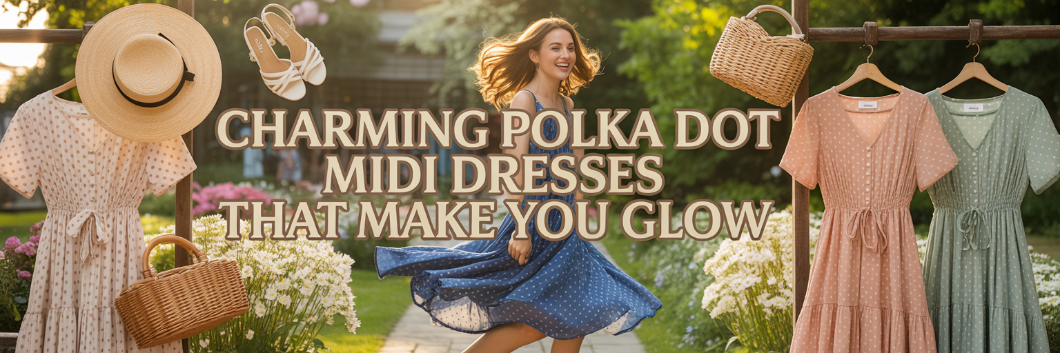 Polka Dot Midi Dress That Will Make You Glow