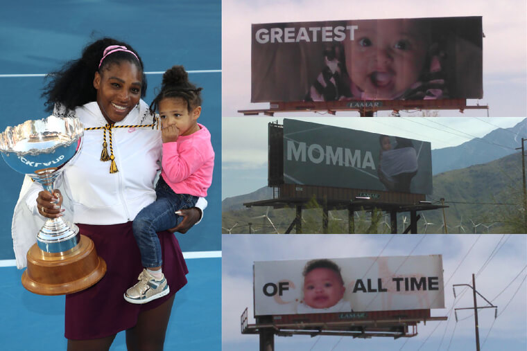 Alexis Ohanian Designed 4 Billboards Welcoming Serena Williams Back To Tennis