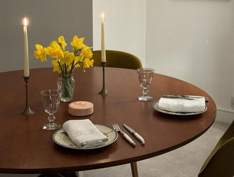 Candlelit Dinner for Two at Home