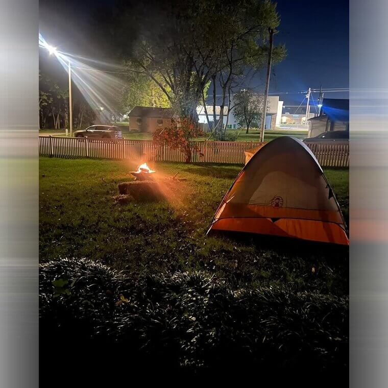 Cozy Backyard Camping Adventure for Two