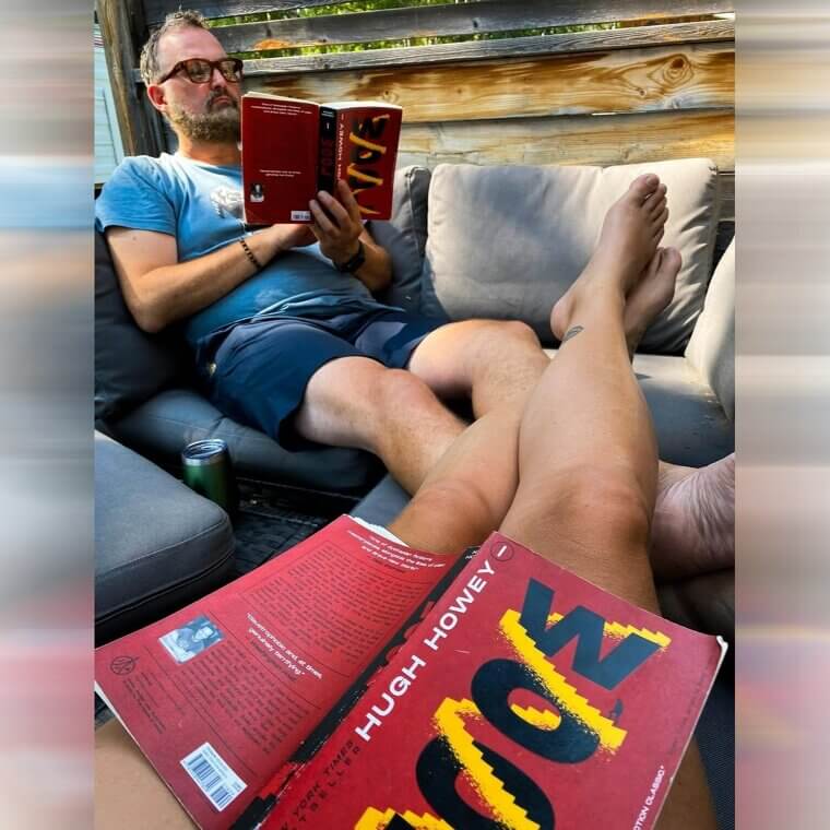 Cozy Reading Date on the Patio