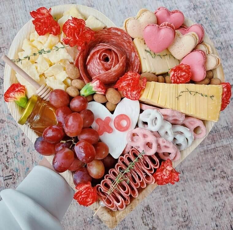 Heartfelt Charcuterie Board for a Cozy Night In
