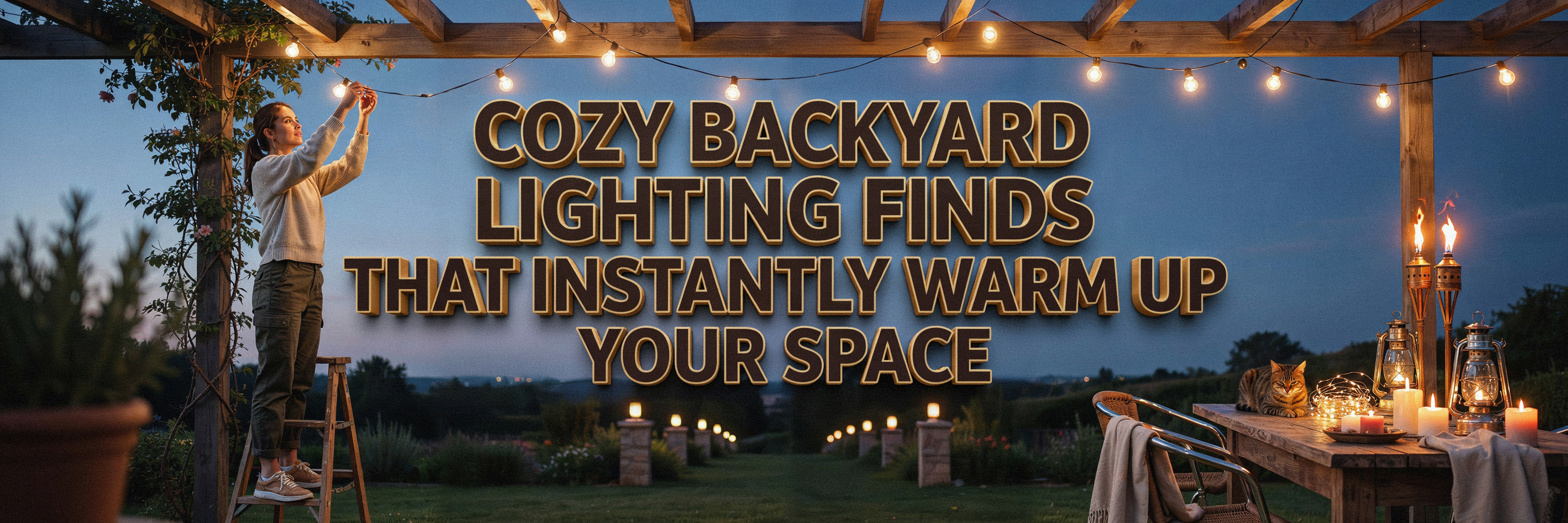 Backyard Lighting Finds That Instantly Make The Space Feel Cozier