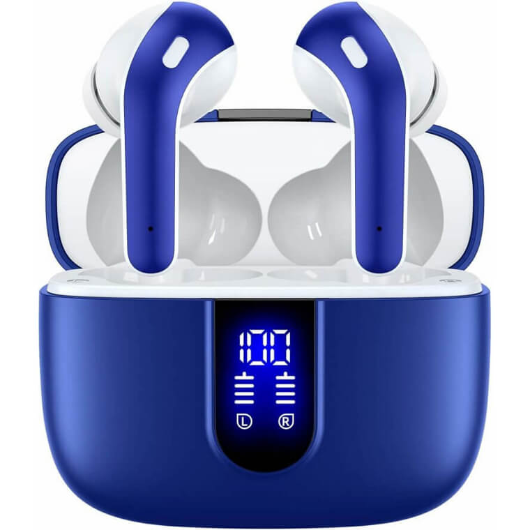 TAGRY Bluetooth Earbuds - 60H Playback, LED Display, Waterproof Now 48% Off!
