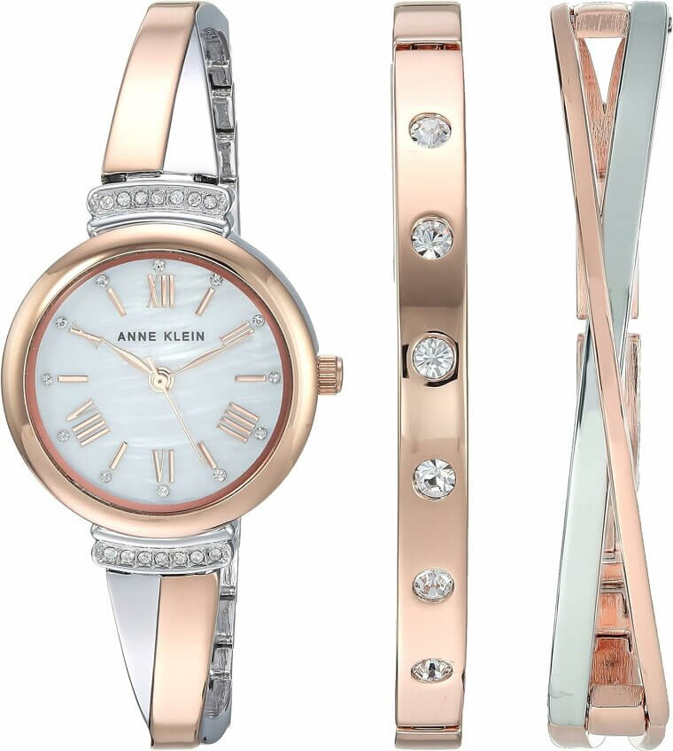 Elegant Anne Klein Crystal Bangle Watch for Timeless American Style Don’t Miss the 22% Discount!