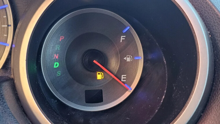 Driving on a Low Fuel Tank