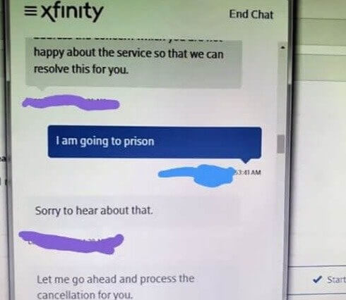 "Estou indo para a prisão"