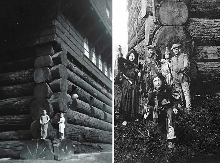 La plus grande cabane en rondins du monde se trouvait à Portland, dans l'Oregon.