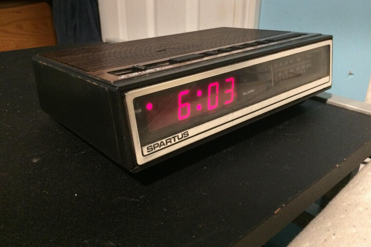 Wood Grain Alarm Clocks