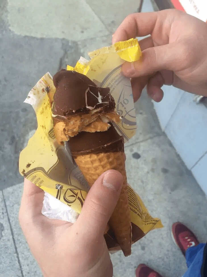 アイスクリームを少し