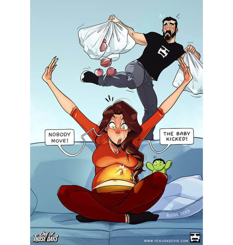 Малыш Толкается