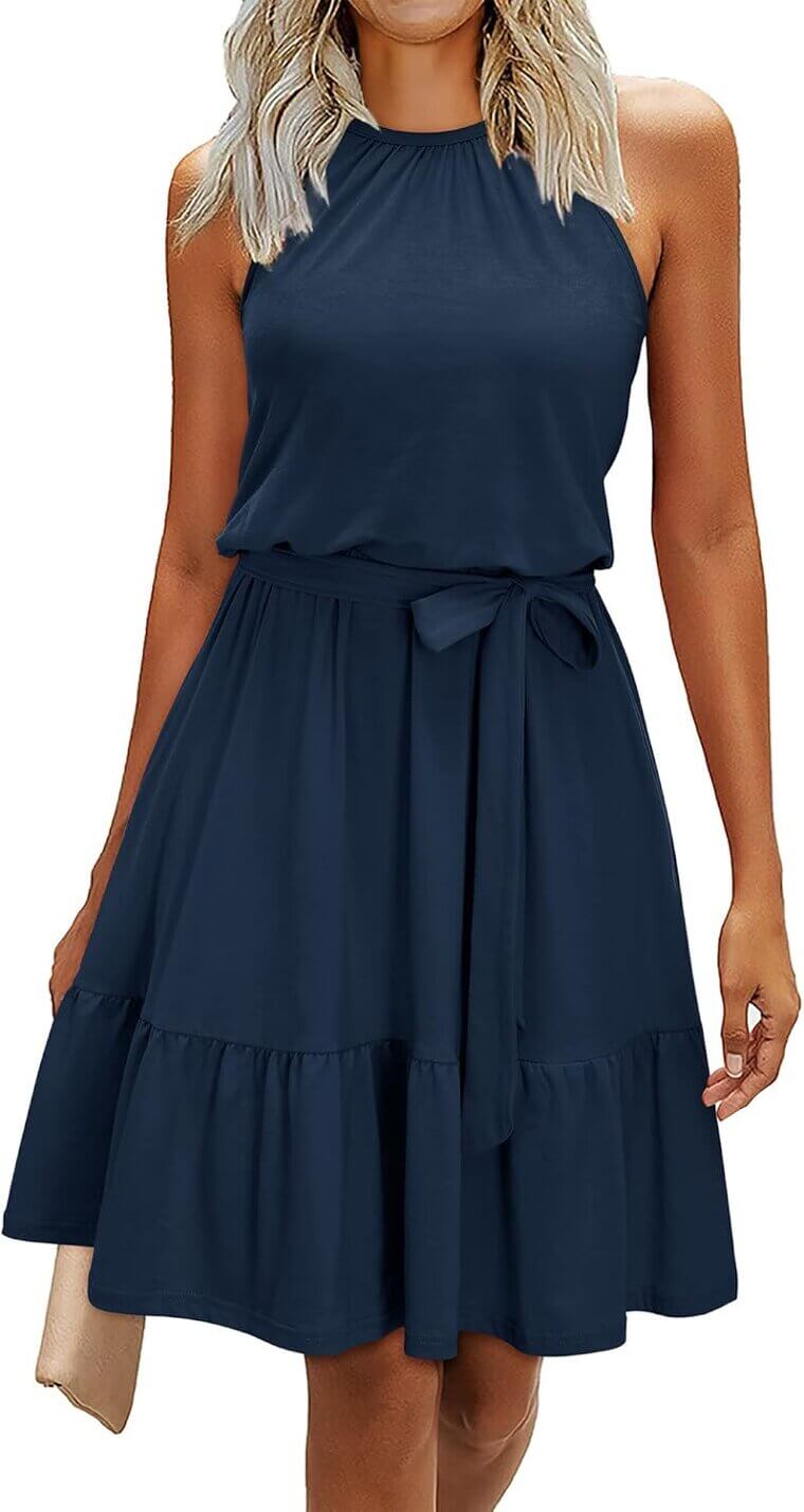Stylish Summer Halter Dress - Perfect for Beach & Weddings! - Now 26% Off!