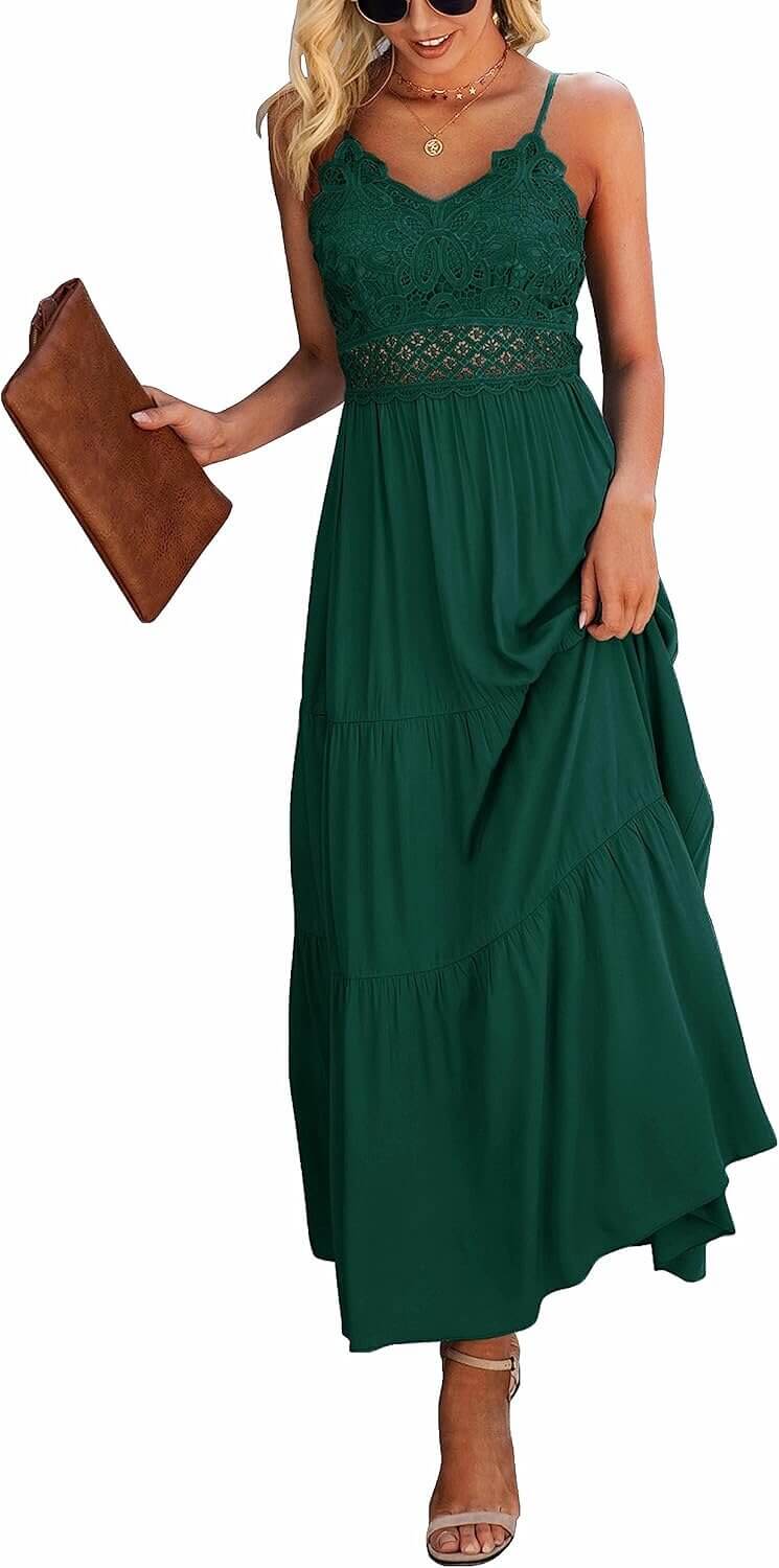 Dokuritu Lace Maxi Dress - Perfect for Summer Vacations! 