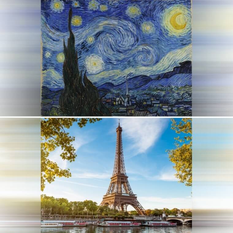 Van Gogh Painted "Starry Night" The Same Year The Eiffel Tower Was Completed
