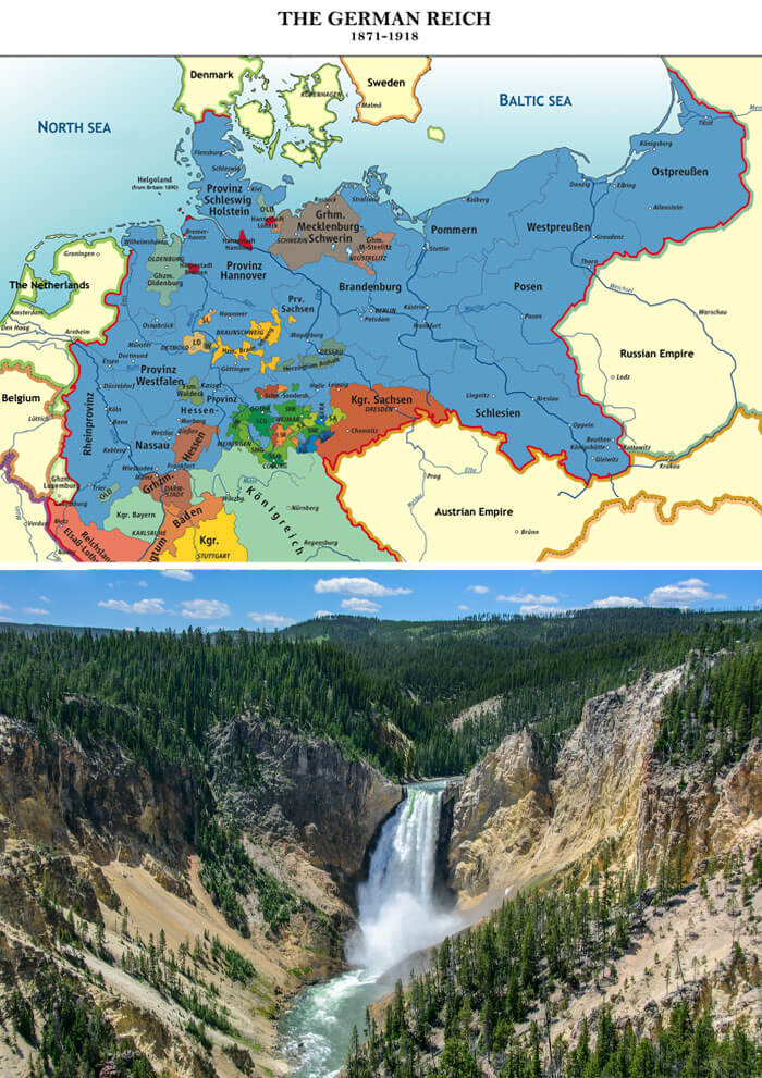 Yellowstone National Park Was Created One Year After The German States Unified To Become Modern-Day Germany